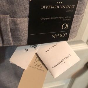 10R Banana Republic Logan Grey Dress Trouser